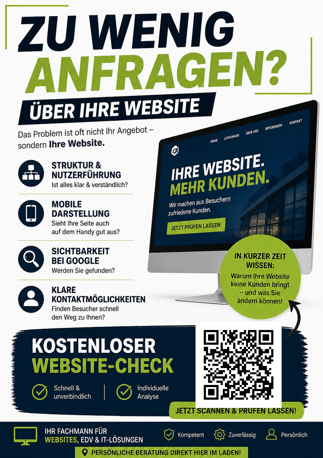 Zu wenig Anfragen?
